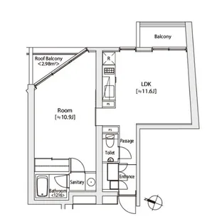 カスタリア渋谷櫻丘【5階】の間取り