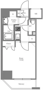 クレヴィスタ亀戸Ⅳ【8階】の間取り