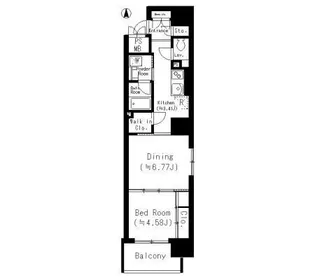 ネットフローラ立売堀【11階】の間取り