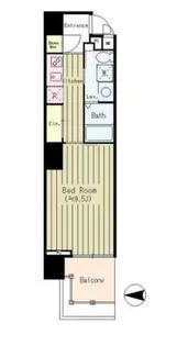 ボヌール門前仲町【403号室】の間取り