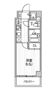 コンシェリア新橋【9階】の間取り