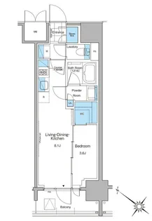 ルフォンプログレ西大井プレミア【3階】の間取り