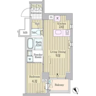 ガーデン原宿(ガーデンハラジュク)【3階】の間取り