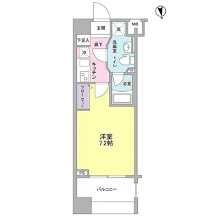メインステージ白金高輪駅前【11階】の間取り