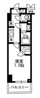 レジディア亀戸【707号室】の間取り