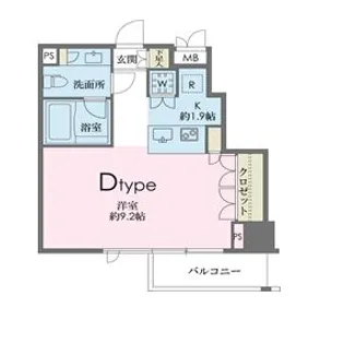 ドゥーエ南麻布【7階】の間取り
