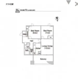 テラス日新【13階】の間取り