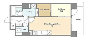 エルスタンザ白金台【4階】の間取り