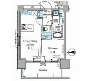 パークアクシス木場【8階】の間取り