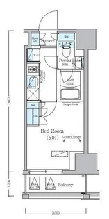 アーバネックス旗の台【8階】の間取り