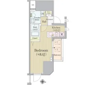 REX白金【1階】の間取り