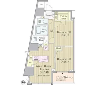 REX白金【14階】の間取り