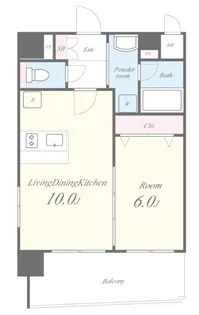 ESPERANZA AZABU【11階】の間取り