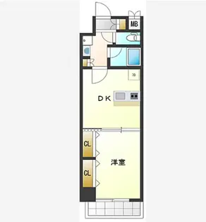 Br.天満橋【9階】の間取り