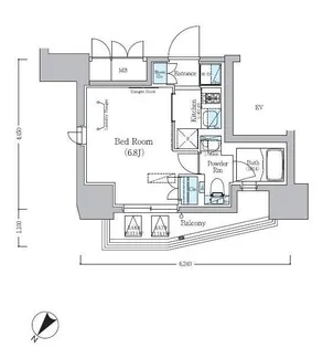 アーバネックス旗の台【6階】の間取り
