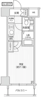 レジディア笹塚Ⅱ【14階】の間取り