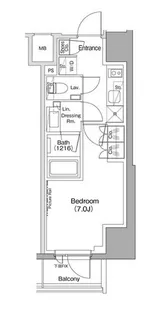 ザ・パークハビオ五反田【501号室】の間取り