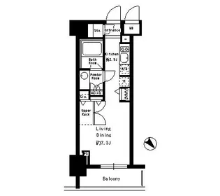 パークルージュ赤坂檜町【6階】の間取り