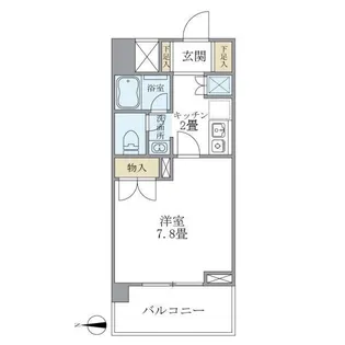 リュミエール三田【108号室】の間取り