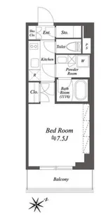 ブライズ白金台【6階】の間取り