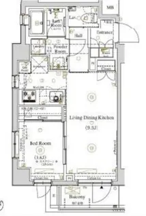 AXAS渋谷笹塚【1階】の間取り