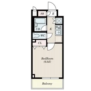 S−FORT潮見【6階】の間取り