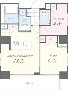 PARK RESIDENCE HARAJUKU【2階】の間取り