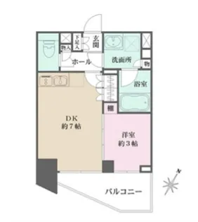 ミュプレ表参道【7階】の間取り