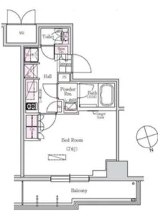 アーバネックス三田【7階】の間取り
