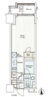 カスタリア麻布十番Ⅱ【3階】の間取り