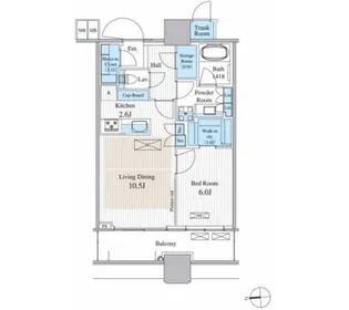 パークシティ大崎 ザ タワー【6階】の間取り