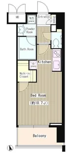 パインコート恵比寿【2階】の間取り