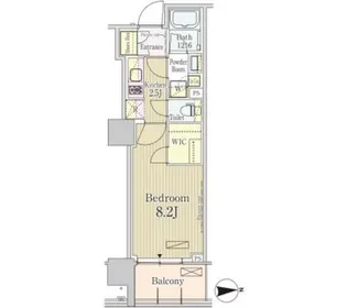 パークアクシス池田山【5階】の間取り