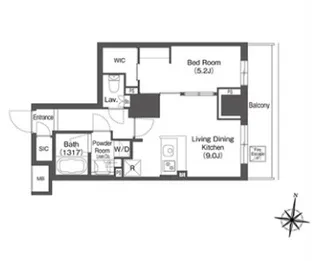 コンフォリア森下リバーサイド【9階】の間取り
