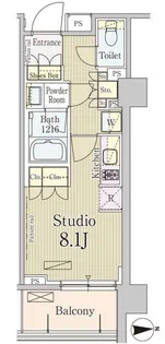 パークアクシス池田山【4階】の間取り