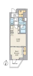Alivis笹塚【12階】の間取り