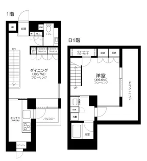 フィーノ渋谷の間取り