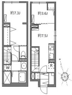 ソラシアレジデンス学芸大学Ⅱの間取り