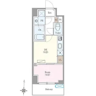 ロイジェント扇橋【2階】の間取り