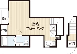 ERZ自由が丘【203号室】の間取り