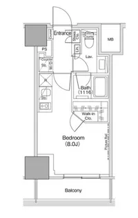 ザ・パークハビオ荏原中延駅前【5階】の間取り