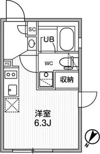 ASTILE幡ヶ谷【2階】の間取り