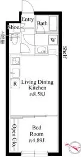 グランパセオ代々木上原【1階】の間取り