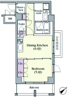 プラチナコート中目黒【2階】の間取り