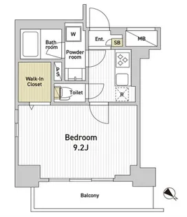 エスモア森下【3階】の間取り