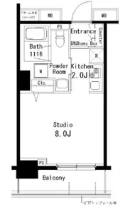 パークアクシス亀戸【1206号室】の間取り
