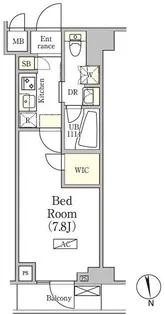 アジールコート品川中延サウス【601号室】の間取り
