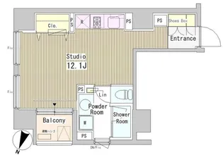 アーバンキューブ九段南【3階】の間取り