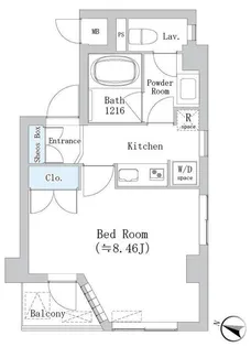 リペリアン中目黒【1階】の間取り