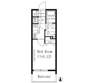 コージーコート御殿山【6階】の間取り